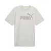 Puma Ess No. 1 Logo T-shirt In Beige