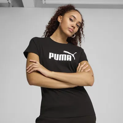 Puma Ess No. 1 Logo T-shirt Women In Black