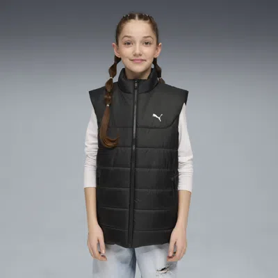 Puma Kids' Ess Padded Vest Youth In Black