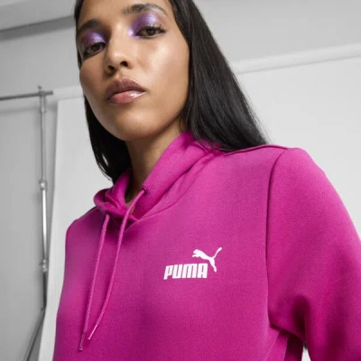 Puma Ess Small Logo Women's Hoodie In Magenta Gleam