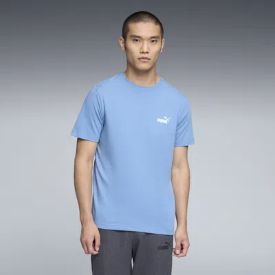 Puma Ess Small No. 1 Logo T-shirt Men In Blue