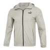 Puma Ess Solid Windbreaker Logo 'grey' In White