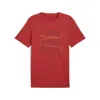Puma Ess Logo Lab Hog T-shirt In Red
