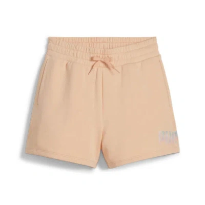 Puma Ess+ Summer Daze Girls' Big Kids' Shorts In Peach Fizz