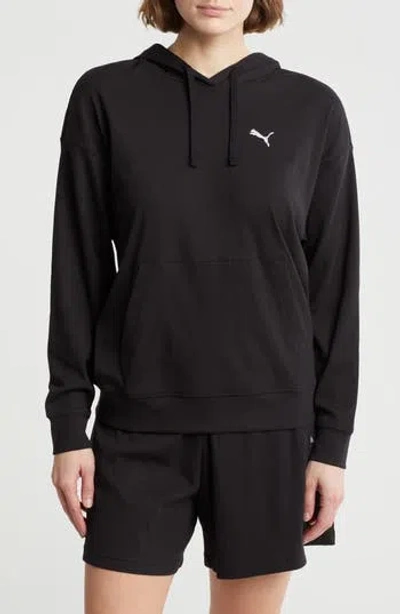 Puma Essential Comfort Rib Hoodie In  Black