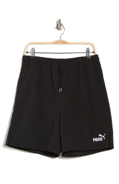 Puma Essential Embroidered Shorts In  Black