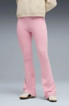 Puma Essential High Waist Flare Leg Pants In Pink
