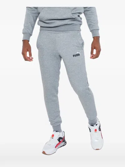 Puma Essential Logo-embroidered Track Pants In Blue