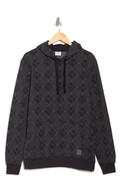 Puma Essential Logomania Hoodie In  Black