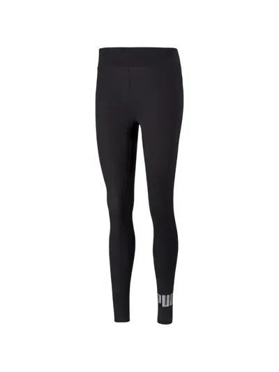 Puma Essential Logo-print Leggings In Black