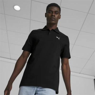 Puma Essential Men's Polo Shirt In Black