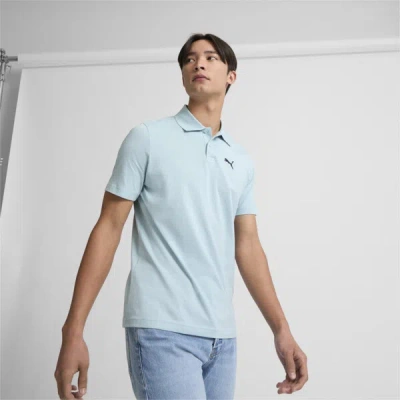 Puma Essential Men's Polo Shirt In Turquoise Surf