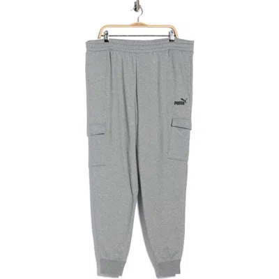 Puma Essential No. 1 Logo Cargo Pants In Gray