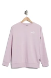 Puma Essential Relaxed Pullover Sweatshirt In Grape Mist