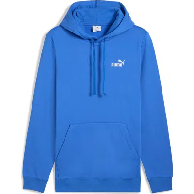 Puma Essential Small Logo Fleece Hoodie In Blue