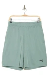 Puma Essential Woven Shorts In Green Moon