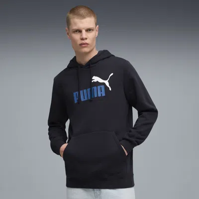 Puma Essentials 2 Colour No. 1 Logo Hoodie Men In Blue