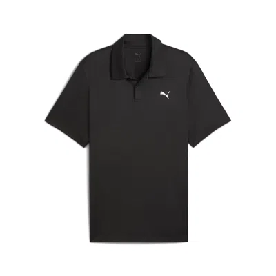 Puma Essentials All In Men's Polo Shirt In Black