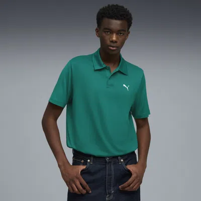 Puma Essentials All In Men's Polo Shirt In Green