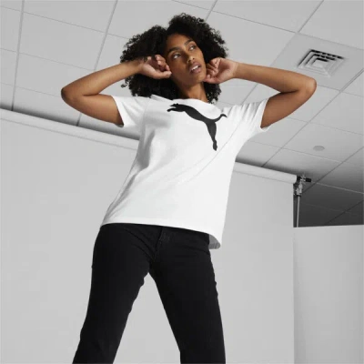 Puma Essentials Big Cat Logo Women's T-shirt In White