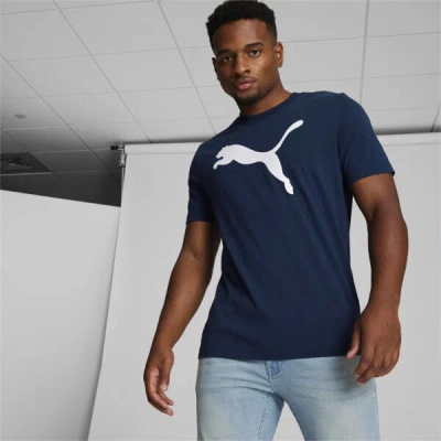 Puma Essentials Big Cat Men's T-shirt In Brown