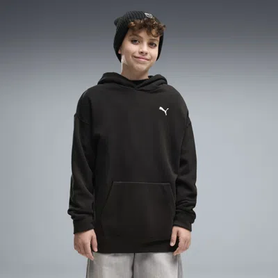 Puma Essentials Big Kids' Oversized Hoodie In Black
