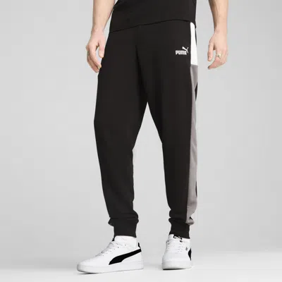 Puma Essentials Block Sweatpants Men In Black