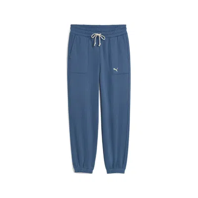 Puma Essentials Double Up Women's Sweatpants In Blue