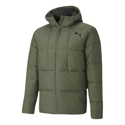 Puma Essentials Down Jacket 'green Black'