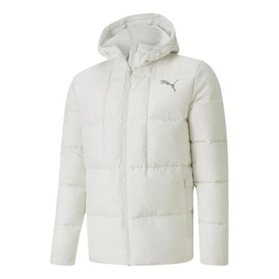 Puma Essentials Down Jacket 'white Grey'