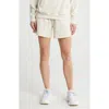Puma Essentials Elevated High Waist Shorts In Alpine Snow