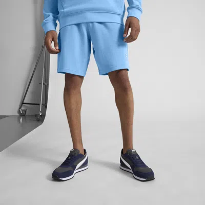 Puma Essentials Elevated Men's 9" Shorts In Blue