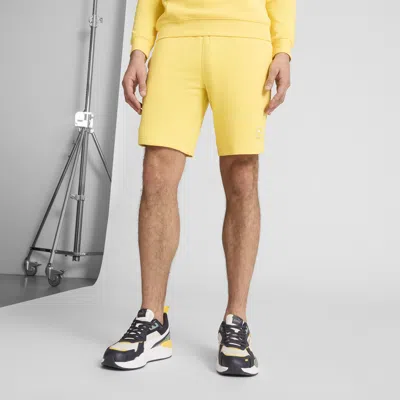 Puma Essentials Elevated Men's 9" Shorts In Yellow