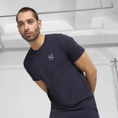 Puma Essentials Elevated Men's T-shirt In Blue