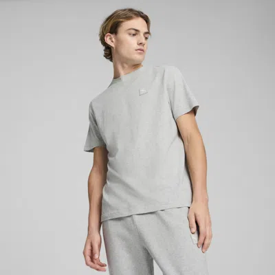 Puma Essentials Elevated Men's T-shirt In Gray