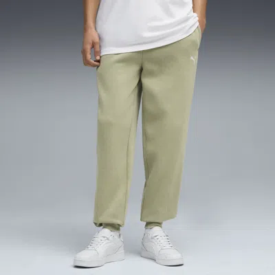 Puma Essentials Elevated Wash Sweatpants Men In Green