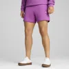 Puma Essentials Elevated Women's 5" Mid-rise Shorts In Purple
