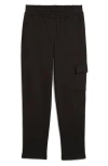 Puma Essentials Embossed Cargo Pants In Black