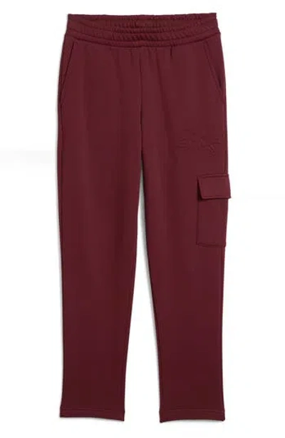 Puma Essentials Embossed Cargo Pants In Brown