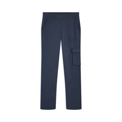 Puma Essentials Embossed Little Kids' Fleece Cargo Joggers Pant In Blue