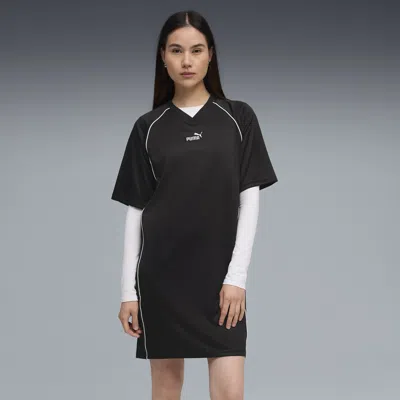 Puma Essentials Graphic Jersey Dress Women In Black