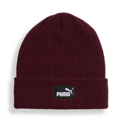 Puma Essentials High Crown Beanie Hat Unisex In Red