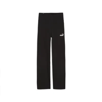 Puma Essentials Leggings Womens Black Stretch Mid-rise Straight Leg Fts524