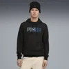 Puma Essentials Logo Lab Hoodie Men In Black