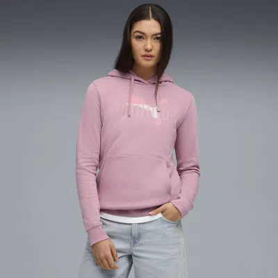 Puma Essentials Logo Lab Hoodie Women In Pink
