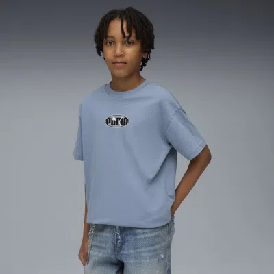 Puma Kids' Essentials Logo Lab Relaxed T-shirt Youth In Blue