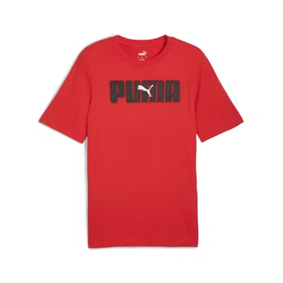 Puma Essentials Logo Lab T-shirt Us Men In Red