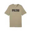 Puma Essentials Logo Lab T-shirt Us Men In Neutral