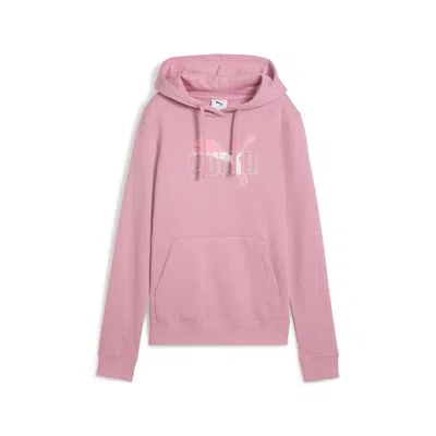 Puma Essentials Logo Lab Women's Hoodie In Pink