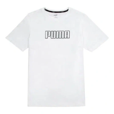 Puma Essentials Logo T-shirt 'white'